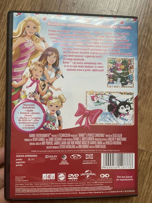 Płyta  DVD z bajką Barbie - iDealne Świeta