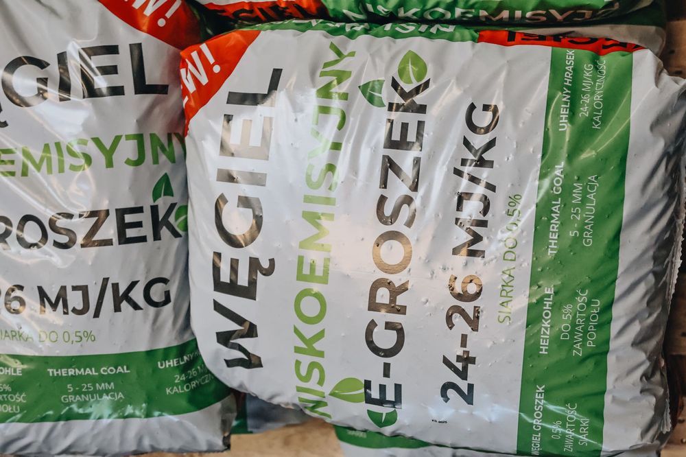 E GROSZEK | Węgiel niskoemisyjny | Nowy produkt | workowany