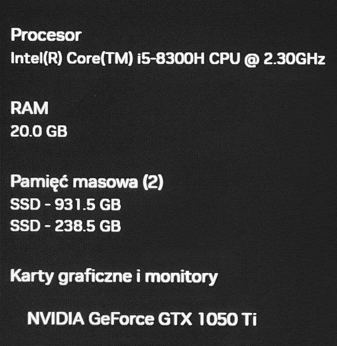 OmenGaming - 20GB 1,25TB IPS RGB - komplet