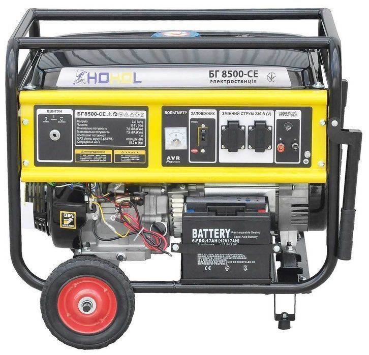 Генератор бензиновый Hohol 8500-СE (230B/7,0-7,5 кВт) МЕДЬ эл, zen581
