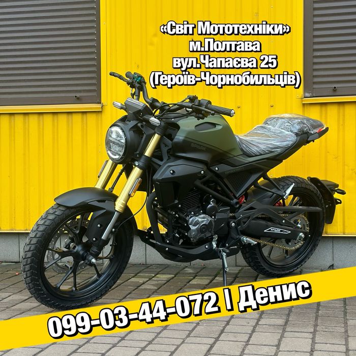 Новий мотоцикл Spark SP300SC-1 Scrambler 2025р. Zongshen PR300(21к.с.)