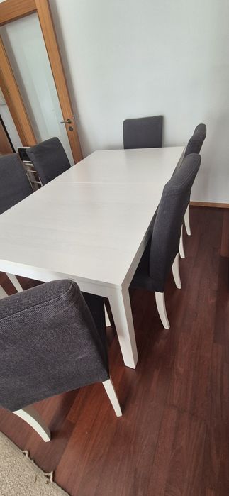 Mesa e seis cadeiras IKEA