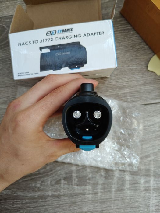 Перехідник адаптер Tesla-type 1 j1772 80A 20Kw Тесла зарядка type2 gbt