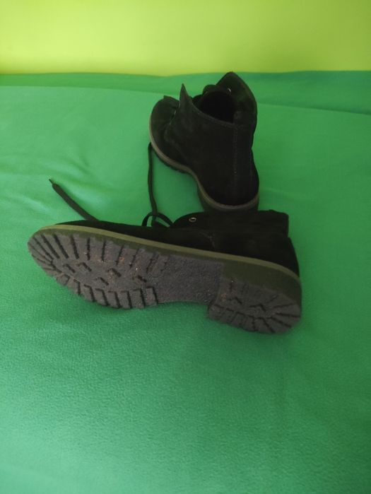 Buty zamszowe botki damskie 41
