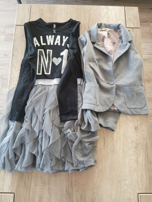 Paka zestaw ubrań dziewczynka 146