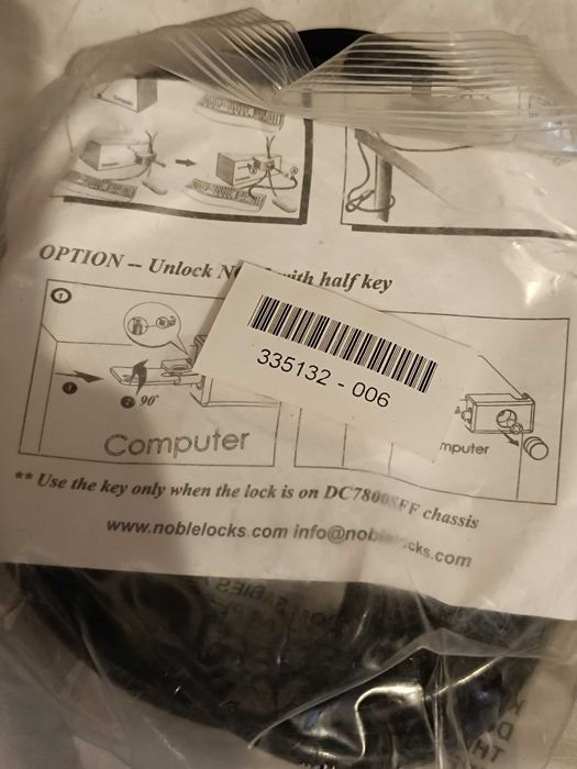 Cabos de Segurança para PCs da NobleLock