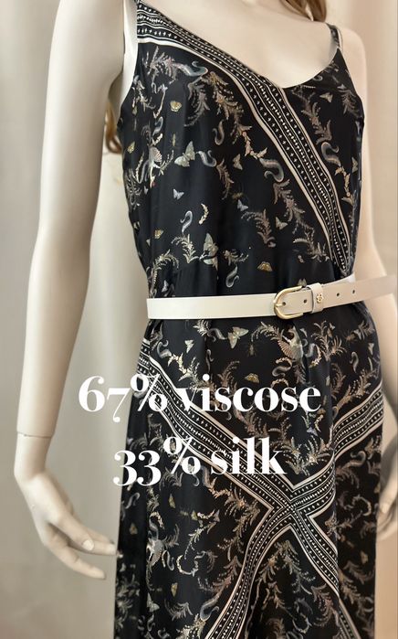 AllSaints Larisa Ass jedwabna sukienka boho