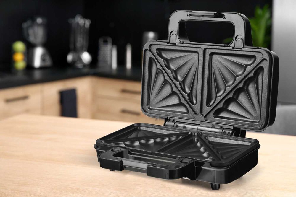 GOFROWNICA 3w1 - Opiekacz toster WYMIENNE płyty 900W - SUPER