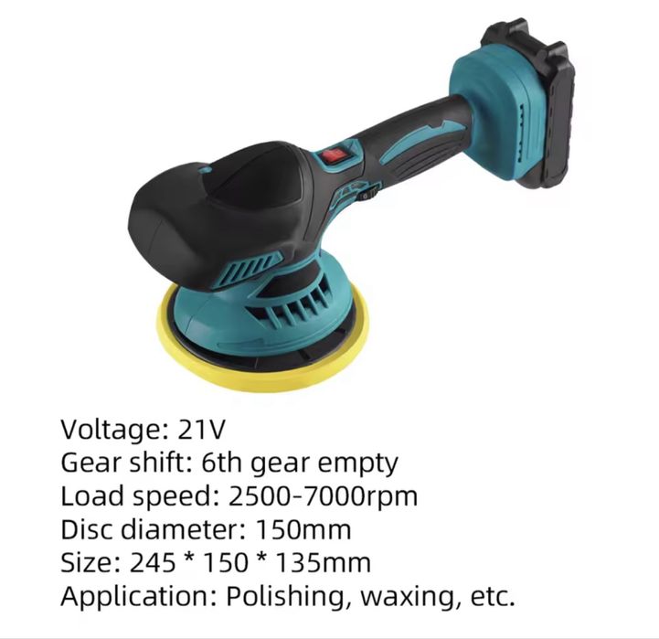 Bezprzewodowa polerka samochodowa