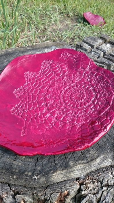 UNIKAT-Artystycza patera, talerz z ceramiki