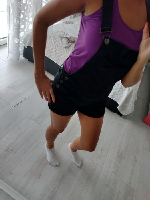 Ogrodniczki S/M czarne