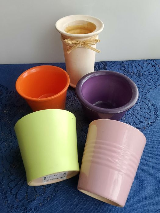 Doniczki ceramika plus wazon