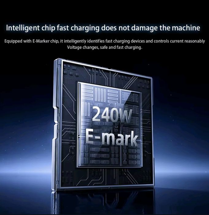 Кабель ULTRA FAST Charging 240 W Type-C to Type-C silicon