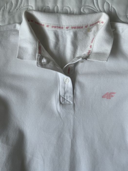 Koszulka Polo biała 4F rozmiar S