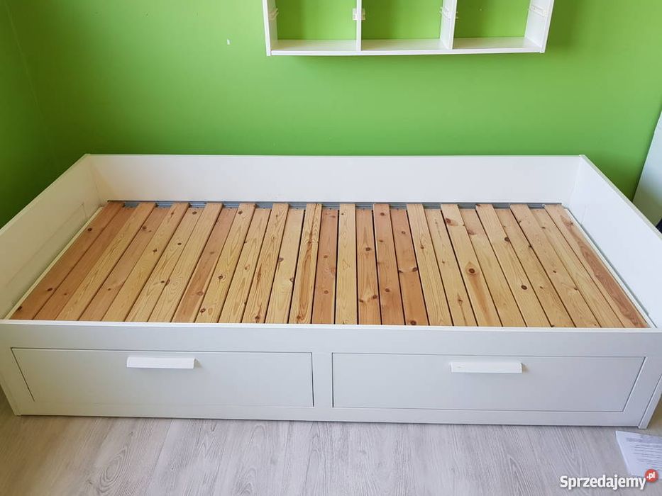 Lozko brimnes rozkaldane z szufladami ikea