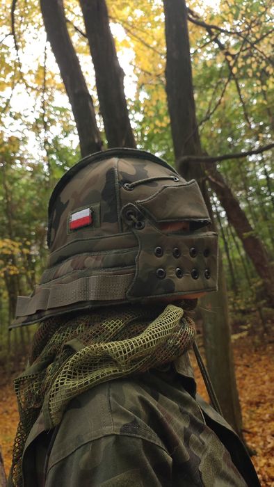 Hełm rycerski airsoft cosplay