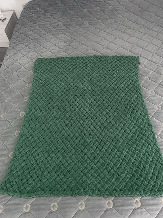 Плед з прияжі Алізе пуффе 80х100