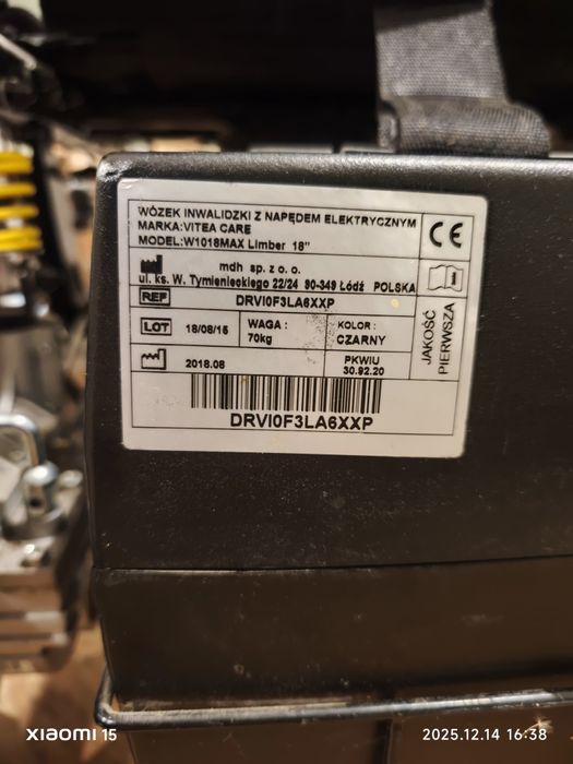 Elektryczny wózek inwalidzki