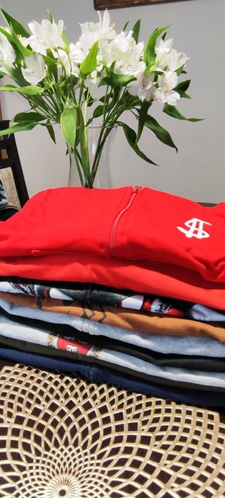 Zestaw paczka 9 bluz 122,128,134 dla chłopca