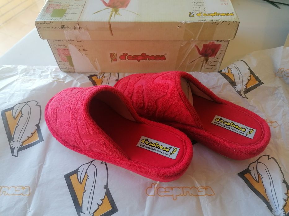 Chinelos Senhora Vermelho D'espinosa