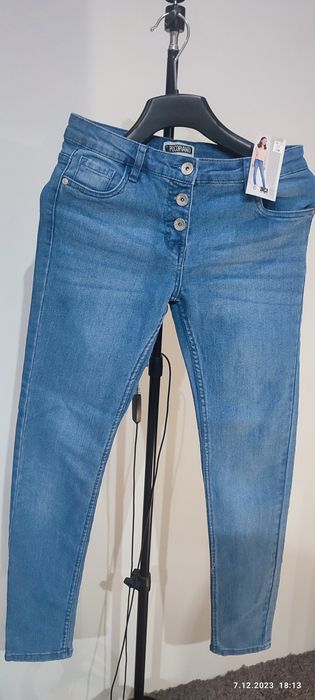 Jeansy dziewczęce r 158 nowe