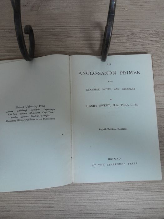 Livro,didatico  raro 1925 "Anglo Saxon"Henry Sweet