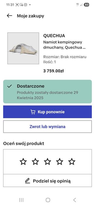 Namiot quechua air 8.4