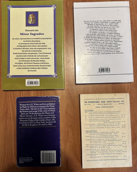 Livros sobre Tarot, Espiritualismo, Oculto, profecias de Nostradamus