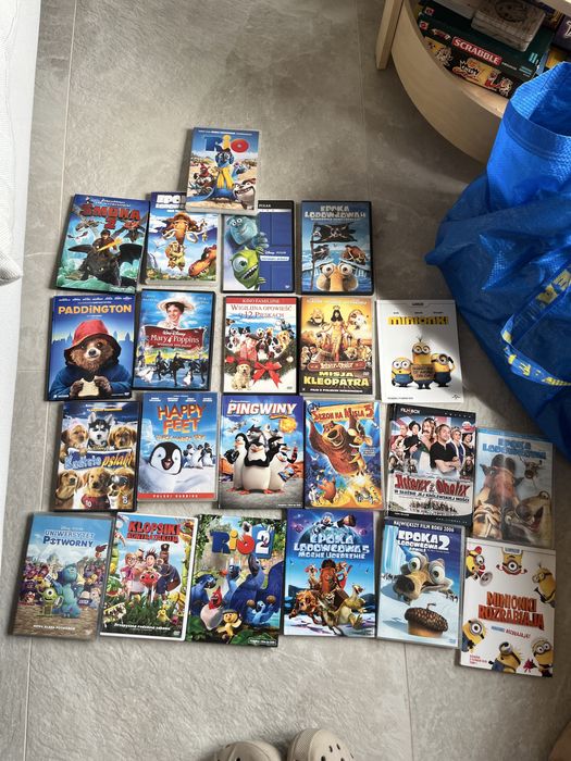 Filmy plyty dvd dla dzieci z plytamj 22 plyt