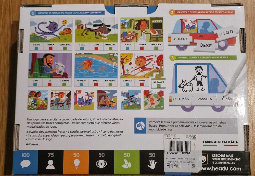 Puzzle As Minhas Primeiras Frases