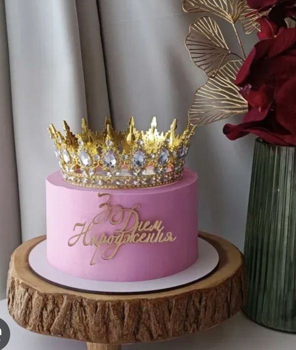 Оренда корони на торт, корона 12см,