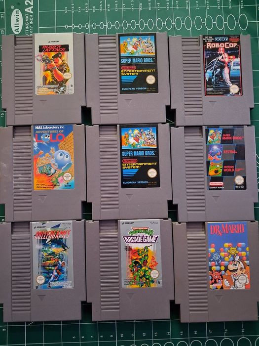 Sprzedam kolekcję 9 oryginalnych gier NES (PAL) Gry nintendo!
