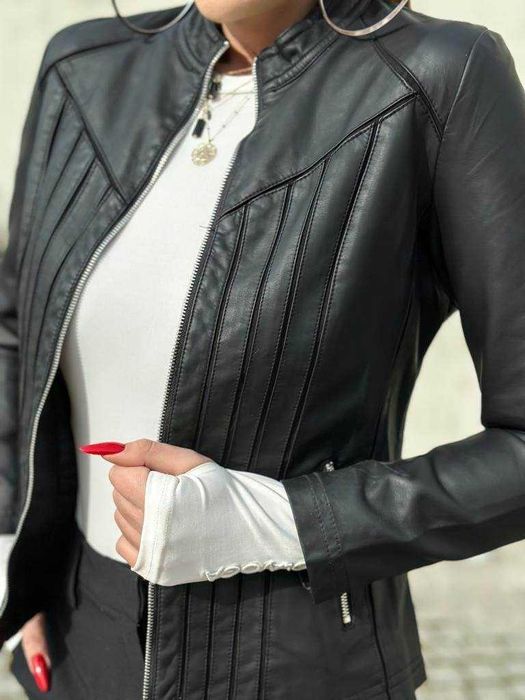 Kurtka Ramoneska ze stójką