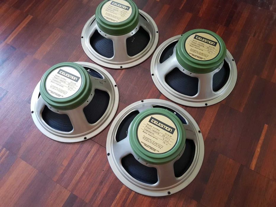 Celestion G12M 6402 x4 Greenback UK Ipswich Marshall Głosniki
