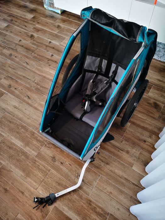 Przyczepka rowerowa Queridoo Sportrex 1  Jak nowa