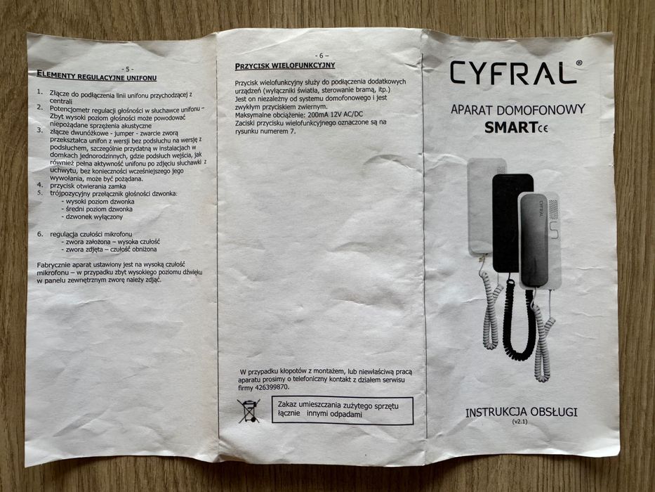 Domofon Cyfral / polska firma