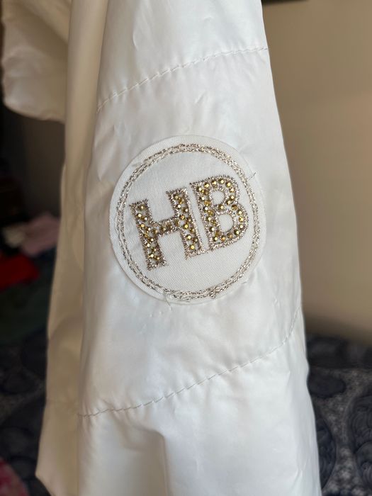 Kurtka pikowana MARTINEZ biała ecru xs s m napy złote dodatki