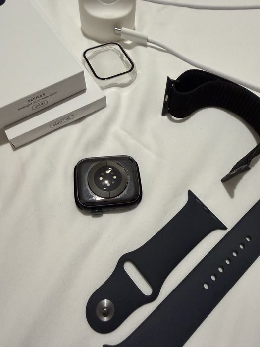 Apple watch series 9 -45 mm -midnight aluminium case (preto)