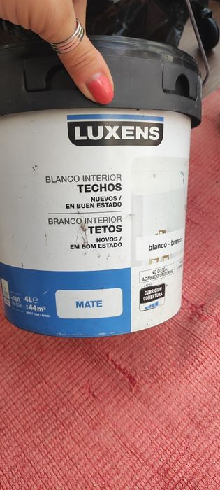 2 latas Tinta mate para tectos 4L cada