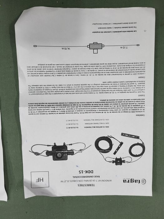 Antena dipolo DDK-15