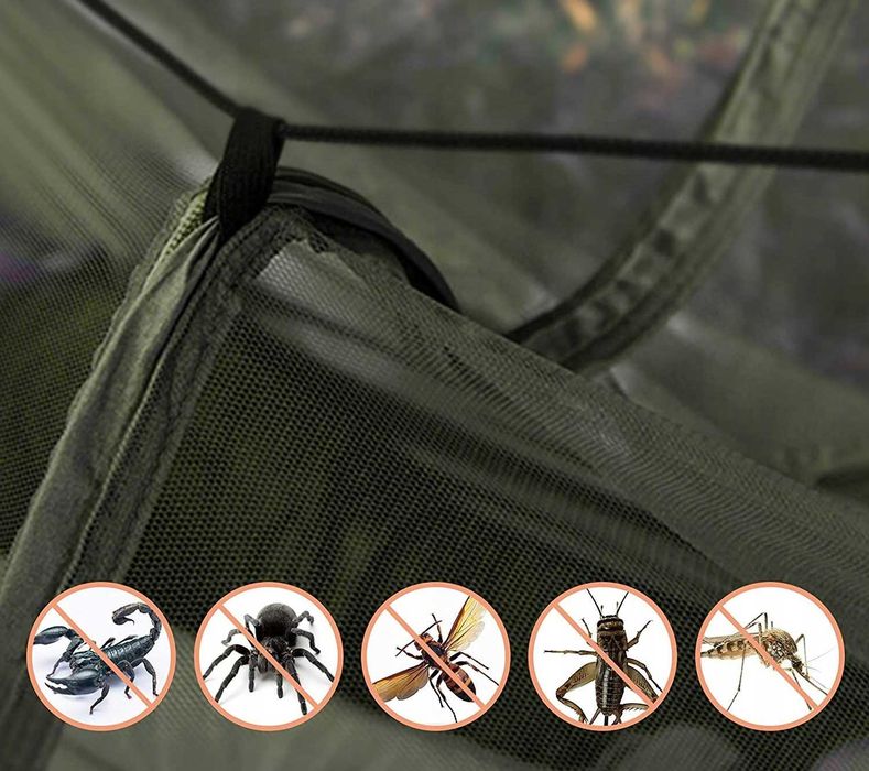 Hamak Turystyczny Dwuosobowy z Moskitierą Survival 200 kg 250 x 140