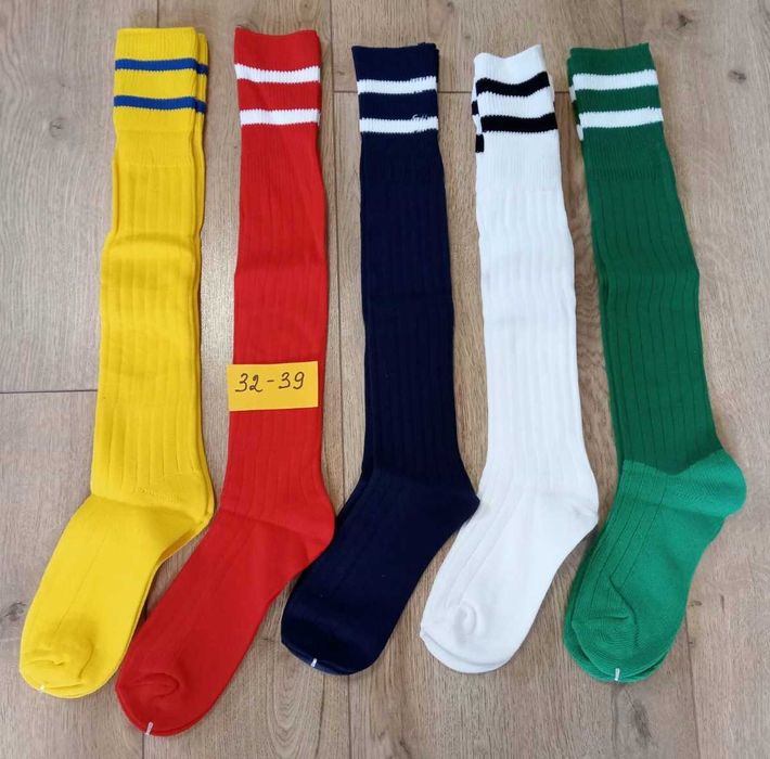 Гетры детские ЛЁГКИЕ (размер 27-34,32-39,40-45) футбольные (за пару)