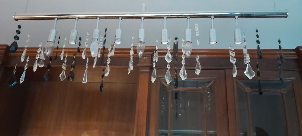 Candeeiro com cristais