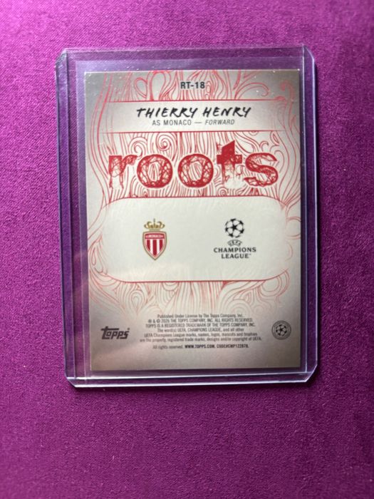 Thierry Henry roots card topps
