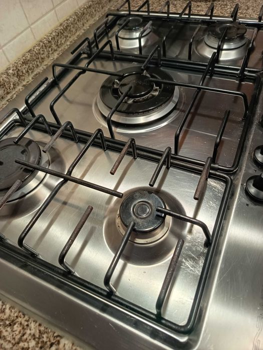 Placa de gás com 5 bicos