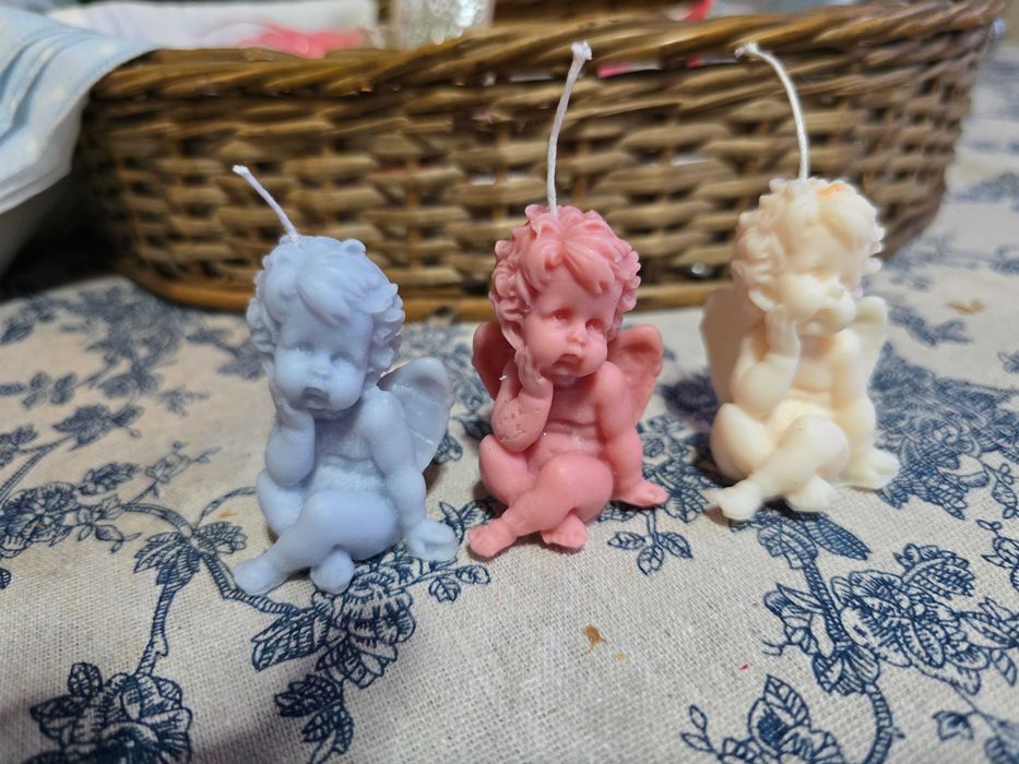 Velas artesanais para lembranças e decoração