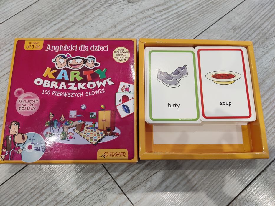 Karty obrazkowe do nauki angielskiego