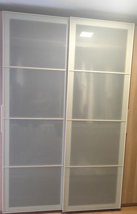 Drzwi przesuwne Pax IKEA mleczne