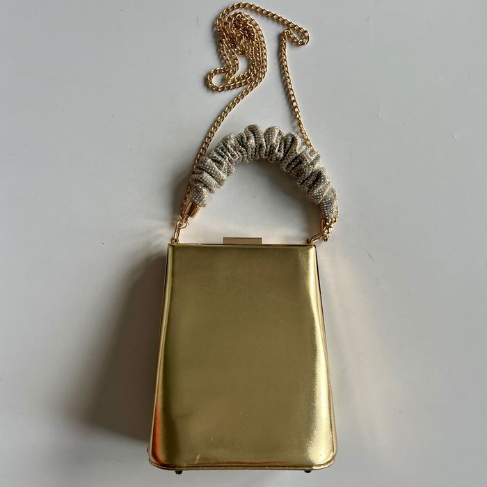 Torebka wieczorowa Menbur Złota duża elegancka super Złota listonoszka