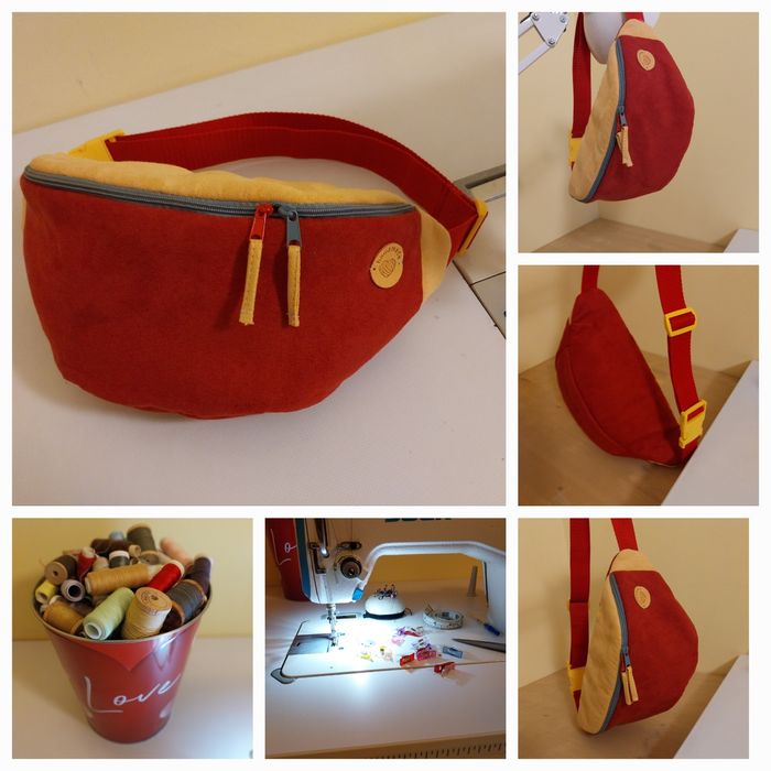 Saszetka/Nerka Duża Hand Made Kolorowa  Modna